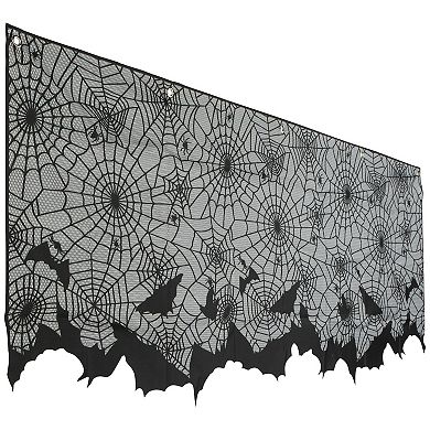 Northlight 5.25-ft. Spider Webs & Bats Halloween Valance Decoration
