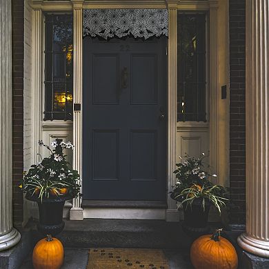 Northlight 5.25-ft. Spider Webs & Bats Halloween Valance Decoration