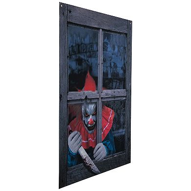 Northlight 47-in. Creepy Clown Scary Window Halloween Decoration