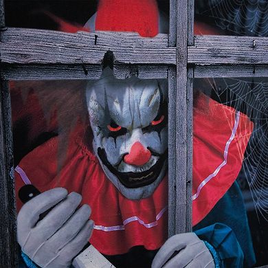 Northlight 47-in. Creepy Clown Scary Window Halloween Decoration