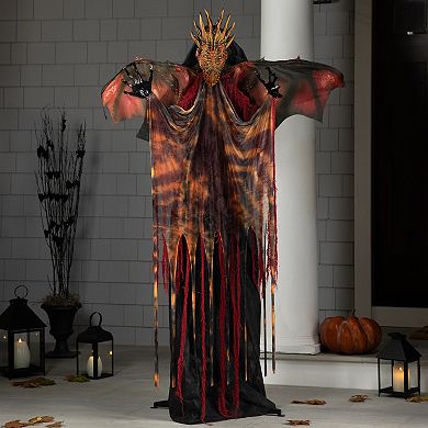 Northlight Lighted & Animated Standing Dragon Man Halloween Figure