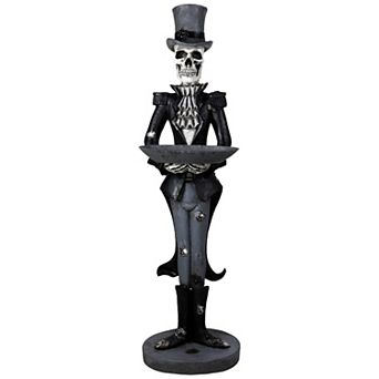 Northlight 4.5-ft. Skeleton Butler Halloween Statue Decoration