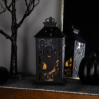 Northlight 11-in. LED Lighted Ghosts Halloween Candle Lantern Indoor / Outdoor Decor