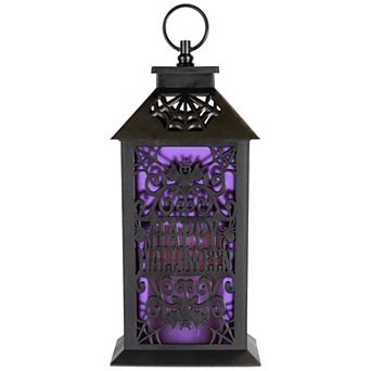 Northlight 11 in LED Lighted "Happy Halloween" Indoor / Outdoor Candle Lantern