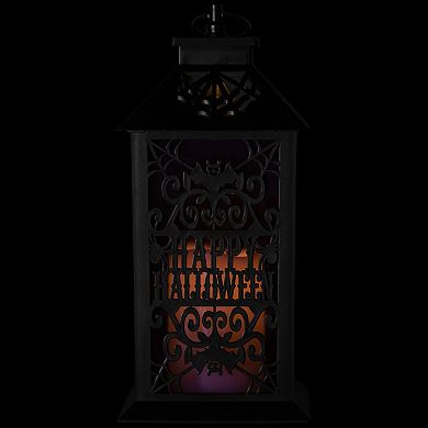 Northlight 11-in. LED Lighted "Happy Halloween" Indoor / Outdoor Candle Lantern