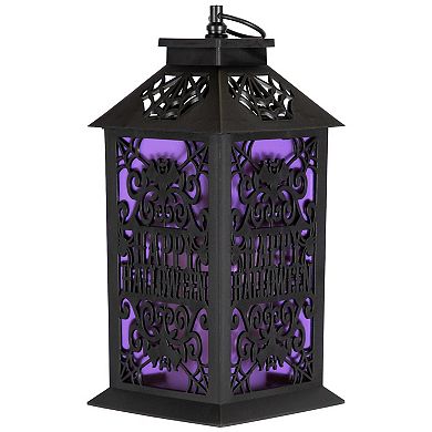 Northlight 11-in. LED Lighted "Happy Halloween" Indoor / Outdoor Candle Lantern