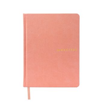 Rileys & Co Recipe Book Peach 8x6 in Blank Recipes