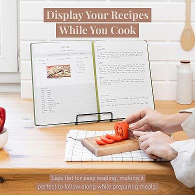 Rileys Recipe Book Green 8.5x11in Binder Blank Recipes