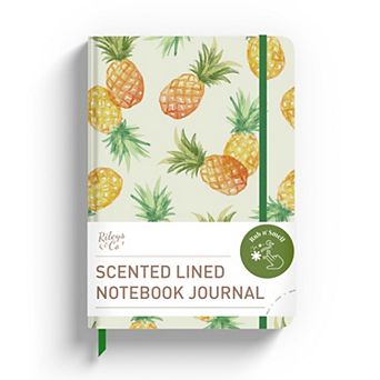 Rileys & Co Pineapple Scented Notebook 8x6 in 240 Lined Pages