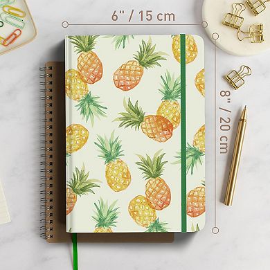Rileys & Co Pineapple Scented Notebook 8x6in 240 Lined Pages