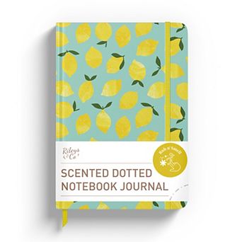 Rileys Co Dotted Journal Lemon 8x6 in Dot Grid Thick Paper