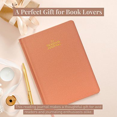 Rileys & Co Peach Reading Journal Review Log Tracker