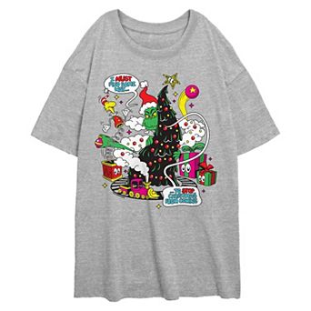 Juniors' The Grinch Graphic Oversize Tee