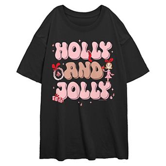 Juniors' Cindy Lou Who Holly & Jolly Graphic Tee