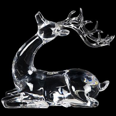Northlight Laying Acrylic Deer Christmas Decoration 6.25 Inches Table Decor