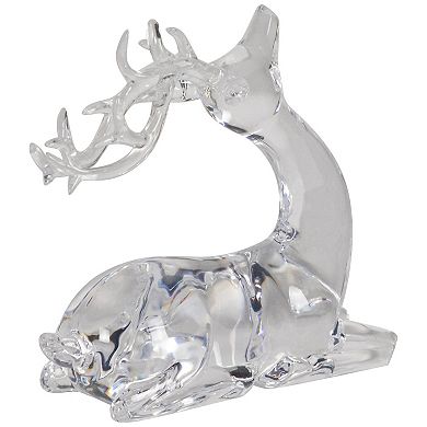 Northlight Laying Acrylic Deer Christmas Decoration 6.25 Inches Table Decor