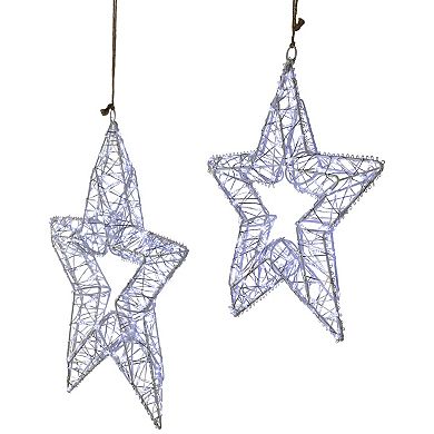 Northlight LED Lighted Stars Outdoor Christmas Decorations Set of 2