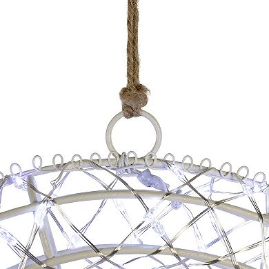 Northlight 18-Inch LED Lighted Hanging Christmas Wreath Set of 2 Decorations