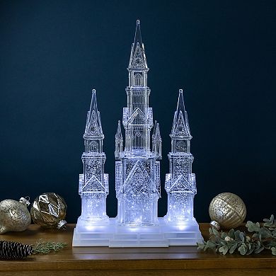 Northlight LED Lighted Winter Church Acrylic Christmas Decoration 17.5-Inch Table Decor