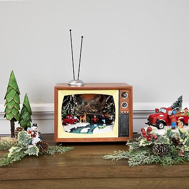 Northlight 9.25-Inch LED Lighted Animated Musical TV Christmas Display