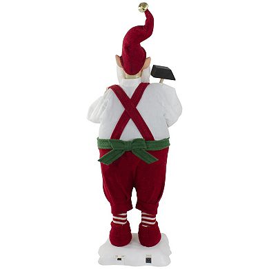 Northlight 24-Inch Santa's Workshop Elf Animated Standing Christmas Figure