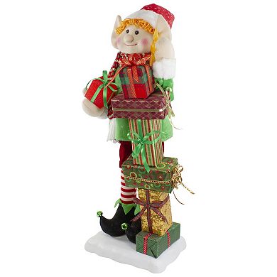 Northlight Lighted Animated Musical Santa's Elf Christmas Figure - 30 Inches