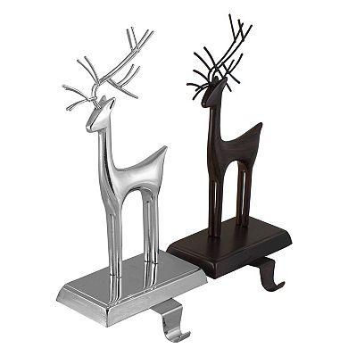 Northlight Set of 2 Reindeer Christmas Stocking Holders