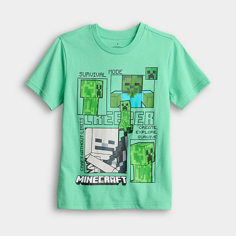 Детская футболка Jumping Beans с принтом Minecraft