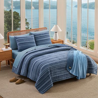 Bearpaw Flint Chenille Quilt Set with Shams
