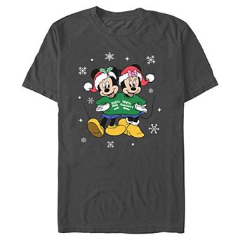 Men's Disney's Mickey & Minnie Nice & Naughty Graphic Tee