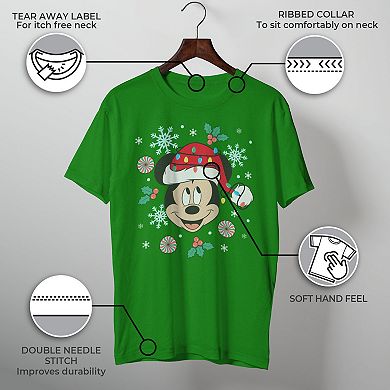 Men's Disney's Mickey Mouse Christmas Graphic Tee