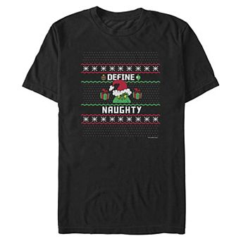 Men's Dr. Seuss Grinch Define Naughty Graphic Tee
