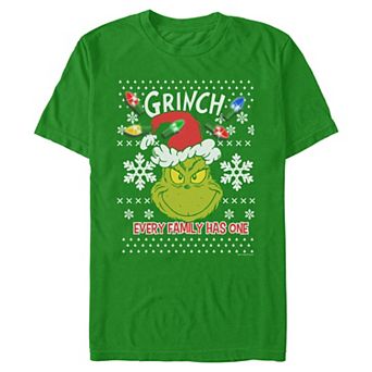 Men's Dr. Seuss Grinch Every Family Has One Graphic Tee