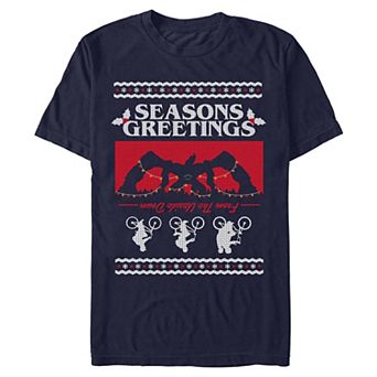 Men's Stranger Things Seasons Greetings Graphic Tee