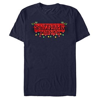 Men's Stranger Things Christmas Lights Graphic Tee