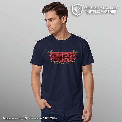Men's Stranger Things Christmas Lights Graphic Tee