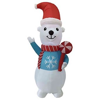 Northlight 8.25-ft. LED Lighted Inflatable Polar Bear Outdoor Decoration