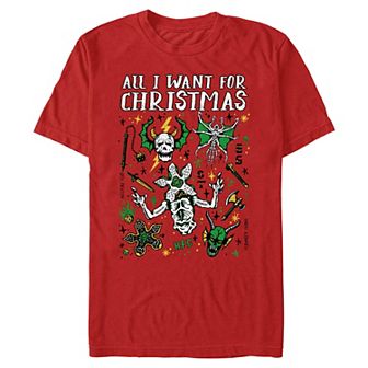 Men's Stranger Things All I Want For Christmas Graphic Tee