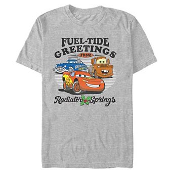Men's Disney / Pixar's Cars Fuel-Tide Greetings Graphic Tee