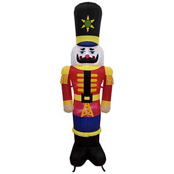 Northlight Lighted Inflatable Nutcracker Soldier Outdoor Decoration - 6.25 Feet