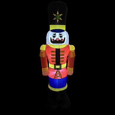 Northlight Lighted Inflatable Nutcracker Soldier Outdoor Decoration - 6.25 Feet