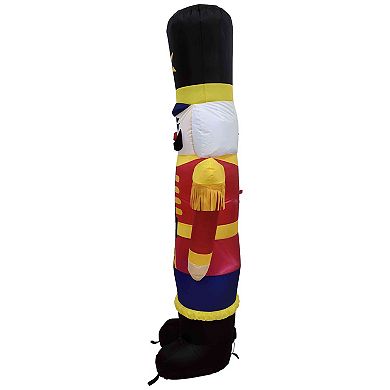 Northlight Lighted Inflatable Nutcracker Soldier Outdoor Decoration - 6.25 Feet