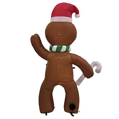 Northlight 5-ft. LED Inflatable Gingerbread Man Outdoor Decoration