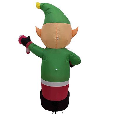 Northlight 4.3-ft. Lighted Inflatable Elf Outdoor Christmas Decoration