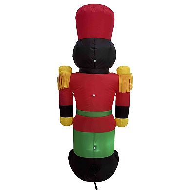 Northlight LED Lighted Inflatable Soldier Nutcracker Outdoor Decoration - 4.25 Feet
