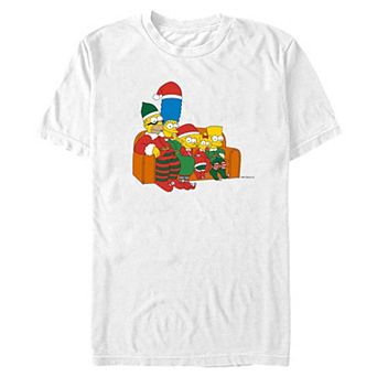 Men's The Simpsons Christmas Couch Graphic Tee