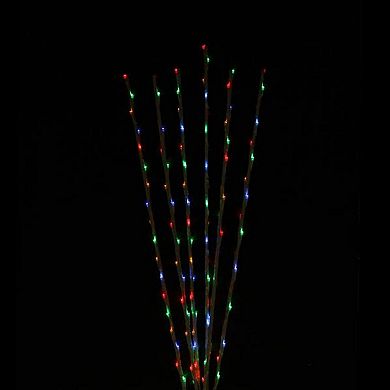 Northlight Lighted LED Branch Spray Pathway Markers Outdoor Decor 6'