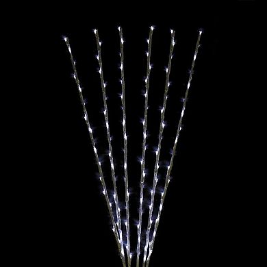 Northlight Branch Spray Christmas Pathway Marker with LED Lights 8-ft. White Wire