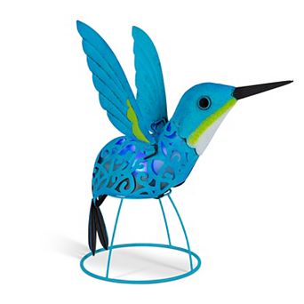 Gerson Solar Hummingbird LED Statue Outdoor Decor