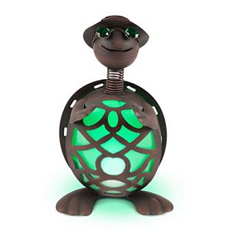 Gerson Solar Turtle LED Statue Outdoor Decor